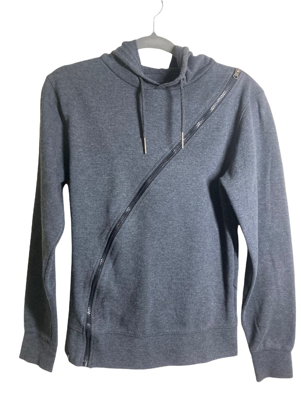 Gene Asymmetrical Zip Hoodie Jacket